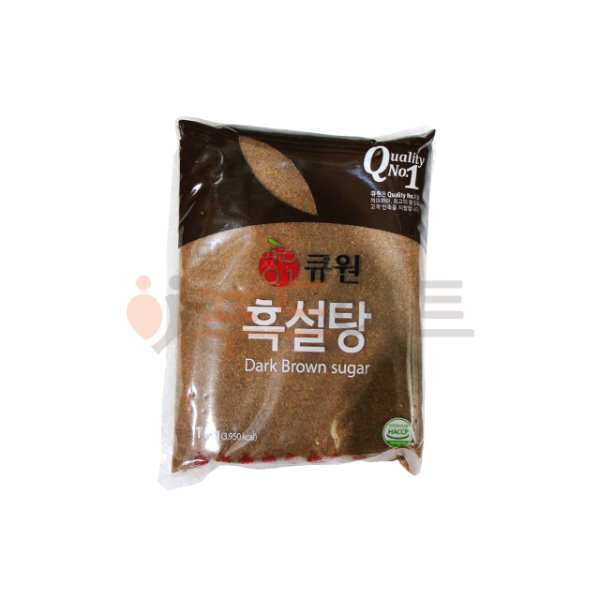 [큐원] 흑설탕 1kg/검정설탕/삼양사