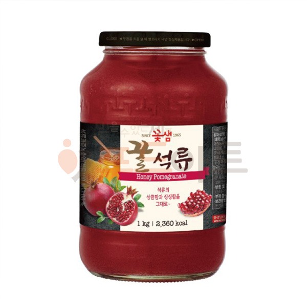 [꽃샘] 꿀석류차 1kg/액상차/꿀차/과일청/과일차