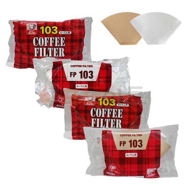 [칼리타] 커피필터 NK 103/FP 103/4~7인용/드립/필터/화이트/브라운